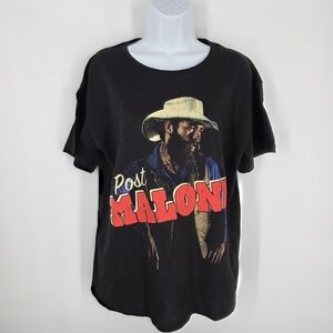 Official Post Malone F-1 Trillion Tour Shirt Cowboy Hat Graphic Posty Co Black M